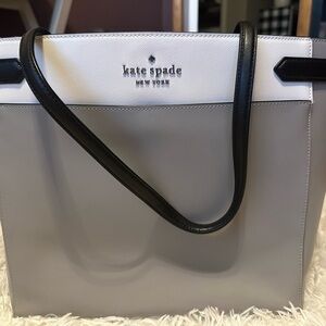 Kate Spade Gray and Black Classic Tote